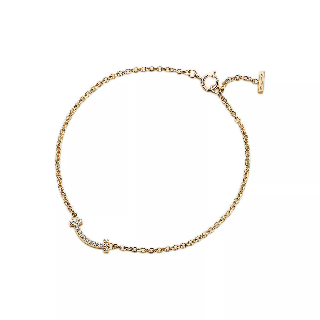 18K Tiffany Smile Diamond Bracelet