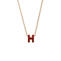 18K Mini Pop Hermes Red Necklace