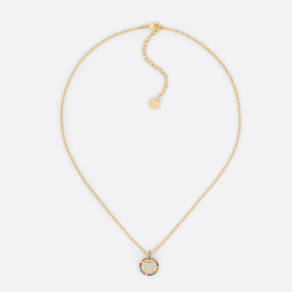 18K Petit Dior Multicolor Crystals Necklace