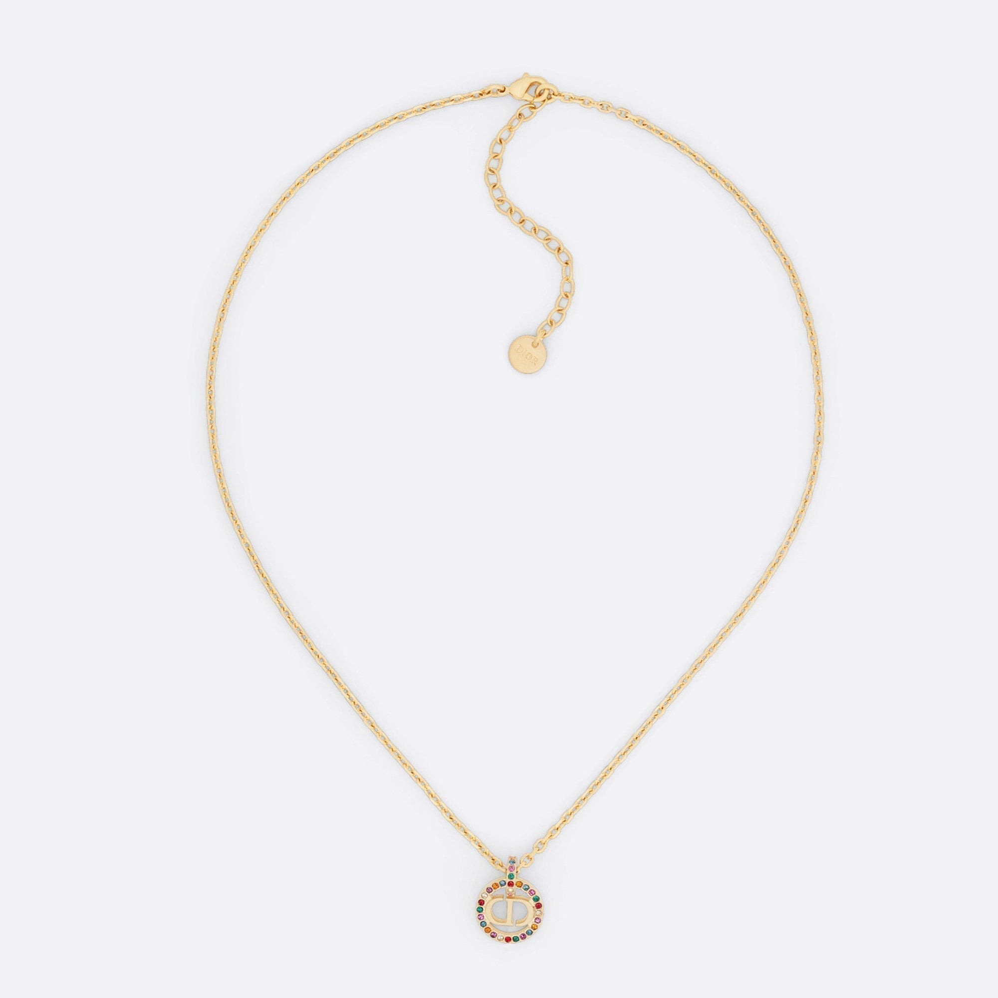 18K Petit Dior Multicolor Crystals Necklace