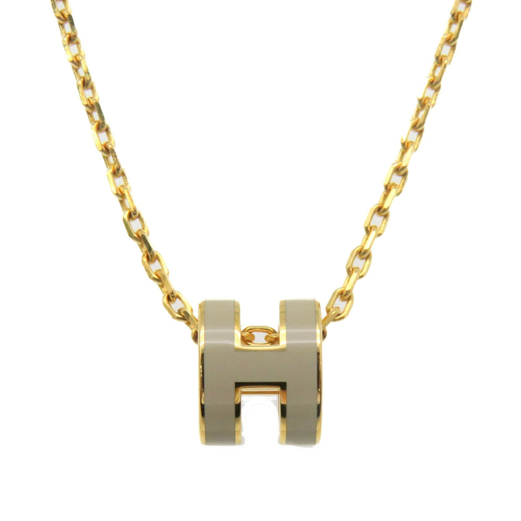 18K Mini Pop Hermes Grey Necklace