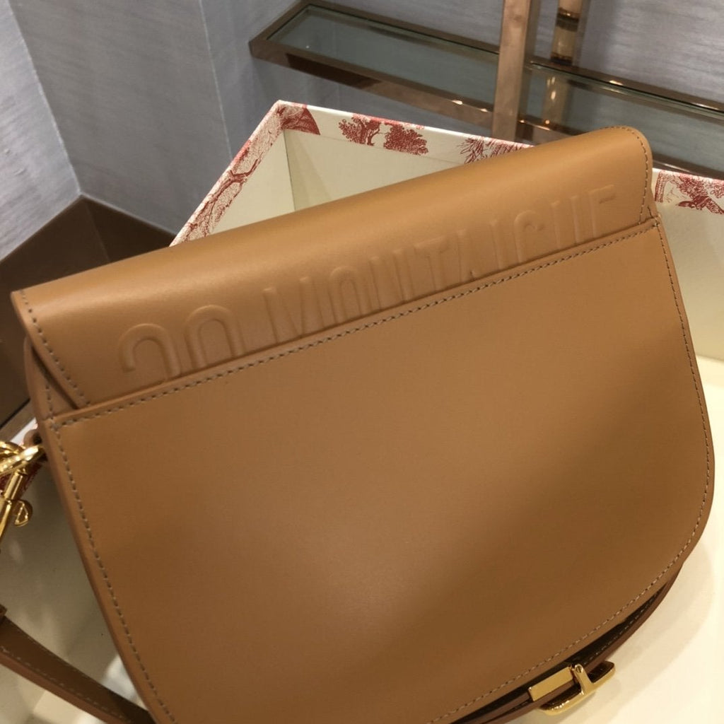 DIOR LARGE BOBBY BAG 27CM COGNAC-COLORED CALFSKIN