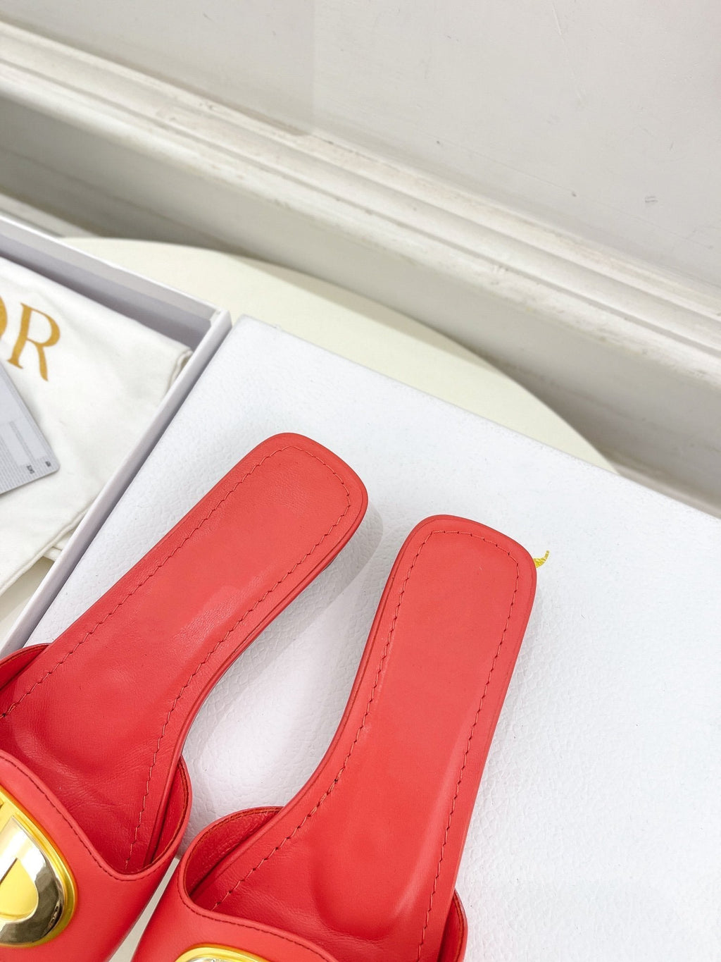 DIOR CD FOREVER HEELED 1.5CM RED