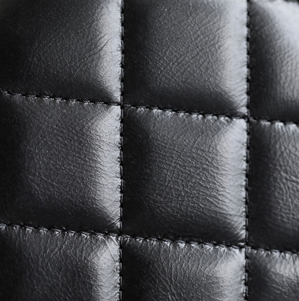 CHANEL WOC 19 BLACK LAMBSKIN SILVER HARDWARE