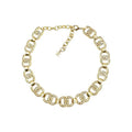 18K Rhinestone 2021  Chanel Interlocking Choker Necklace
