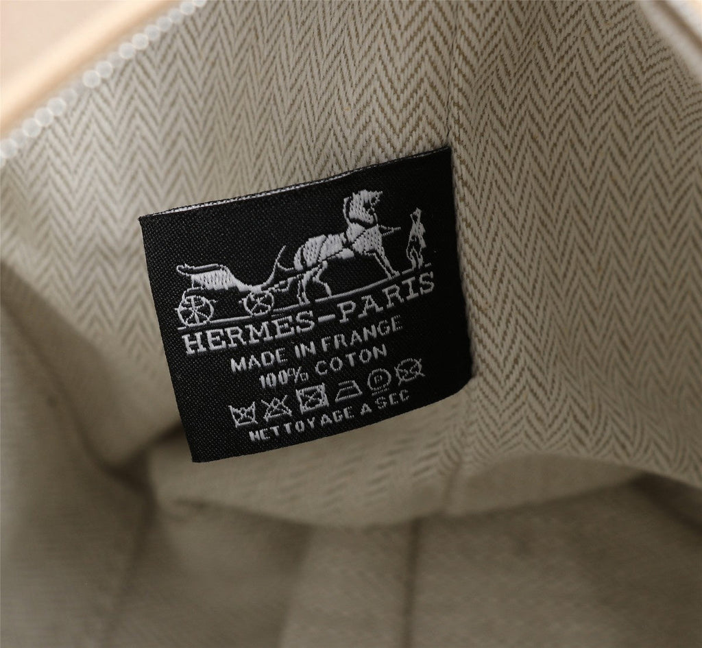 HERMES BRIDE-A-BRAC 21 BEIGE CANVAS