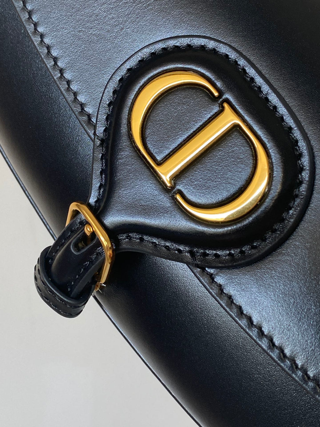 DIOR BOBBY EAST-WEST 22 BAG IN BLACK CALFSKIN