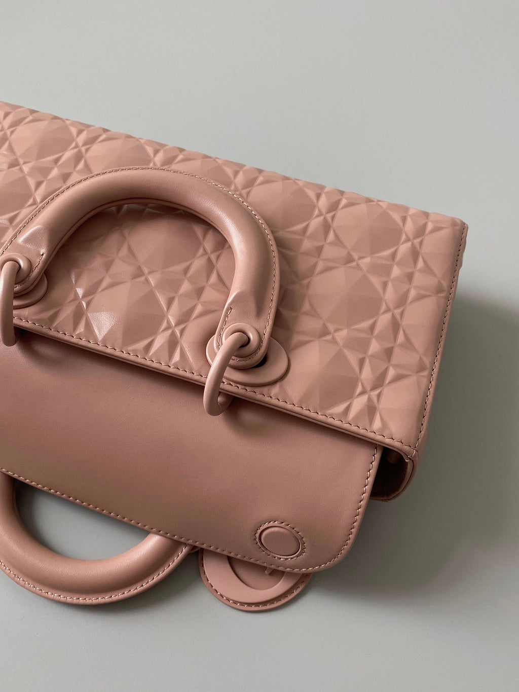 DIOR MEDIUM D-JOY BAG 26 IN DESSERT SAND CALFSKIN