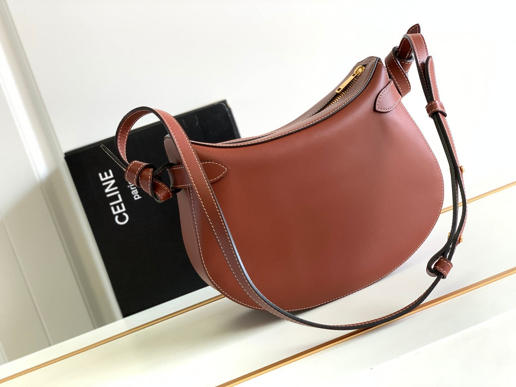 CELINE TRIOMPHE CLASSIC 25 CINNAMON BROWN CALFSKIN
