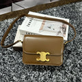CELINE TRIOMPHE TEEN 18 CARAMEL BROWN COWHIDE LEATHER