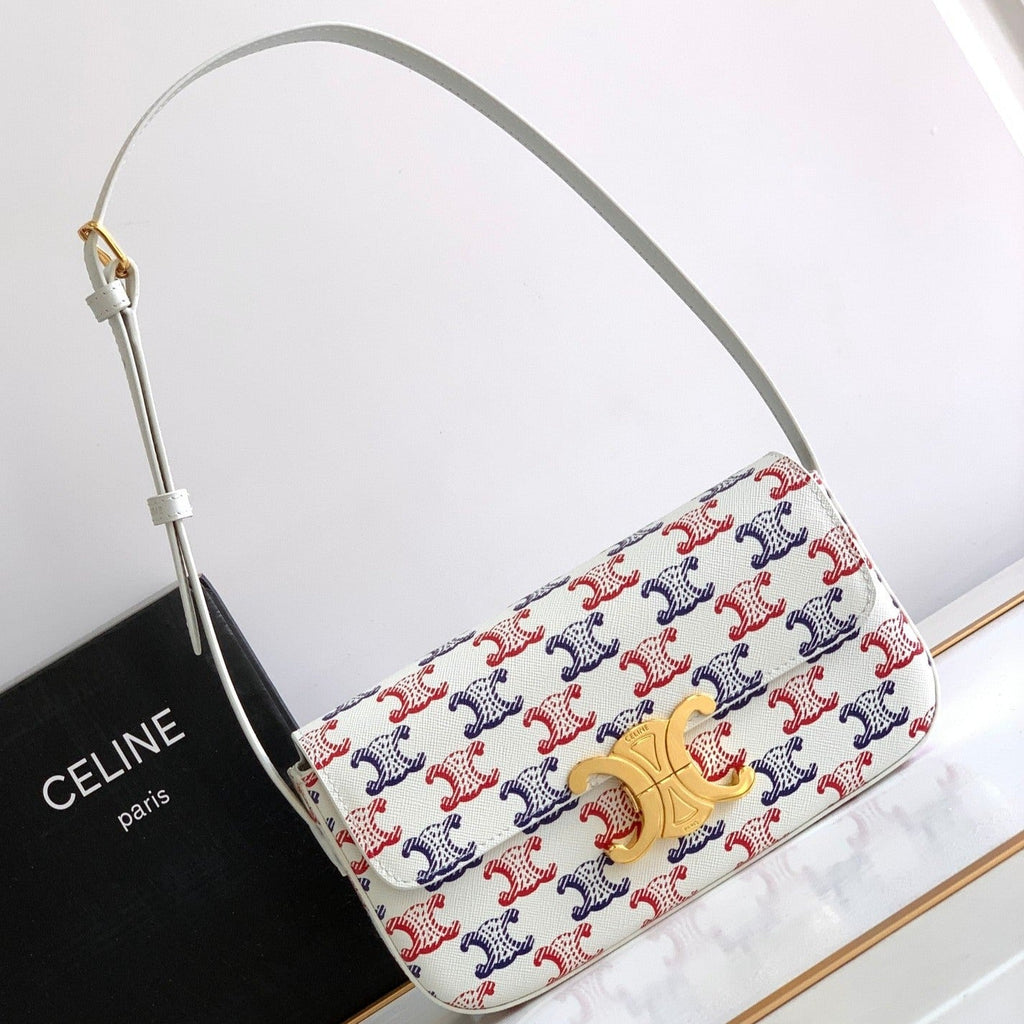 CELINE COLORFUL TRIPHOME 20 COWHIDE LEATHER