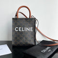 CELINE CABAS TRIOMPHE 21 BLACK CALFSKIN TOTE