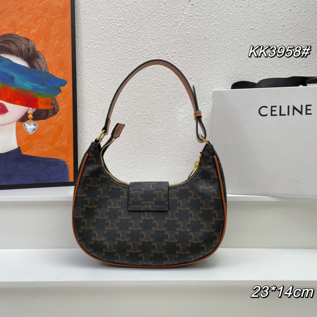 CELINE 23 CALFSKIN BAG BLACK PATTERN