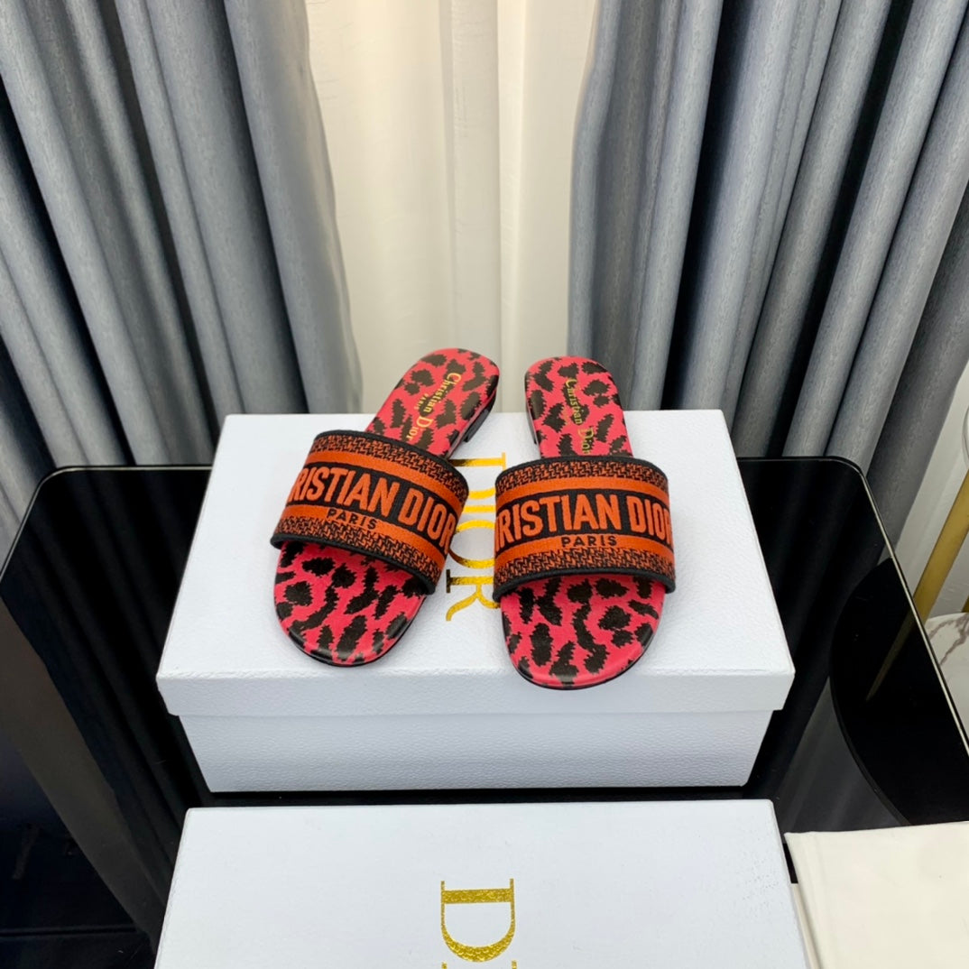 DIOR CD Mule Dway Slide 10mm Multi-motifs Style 43