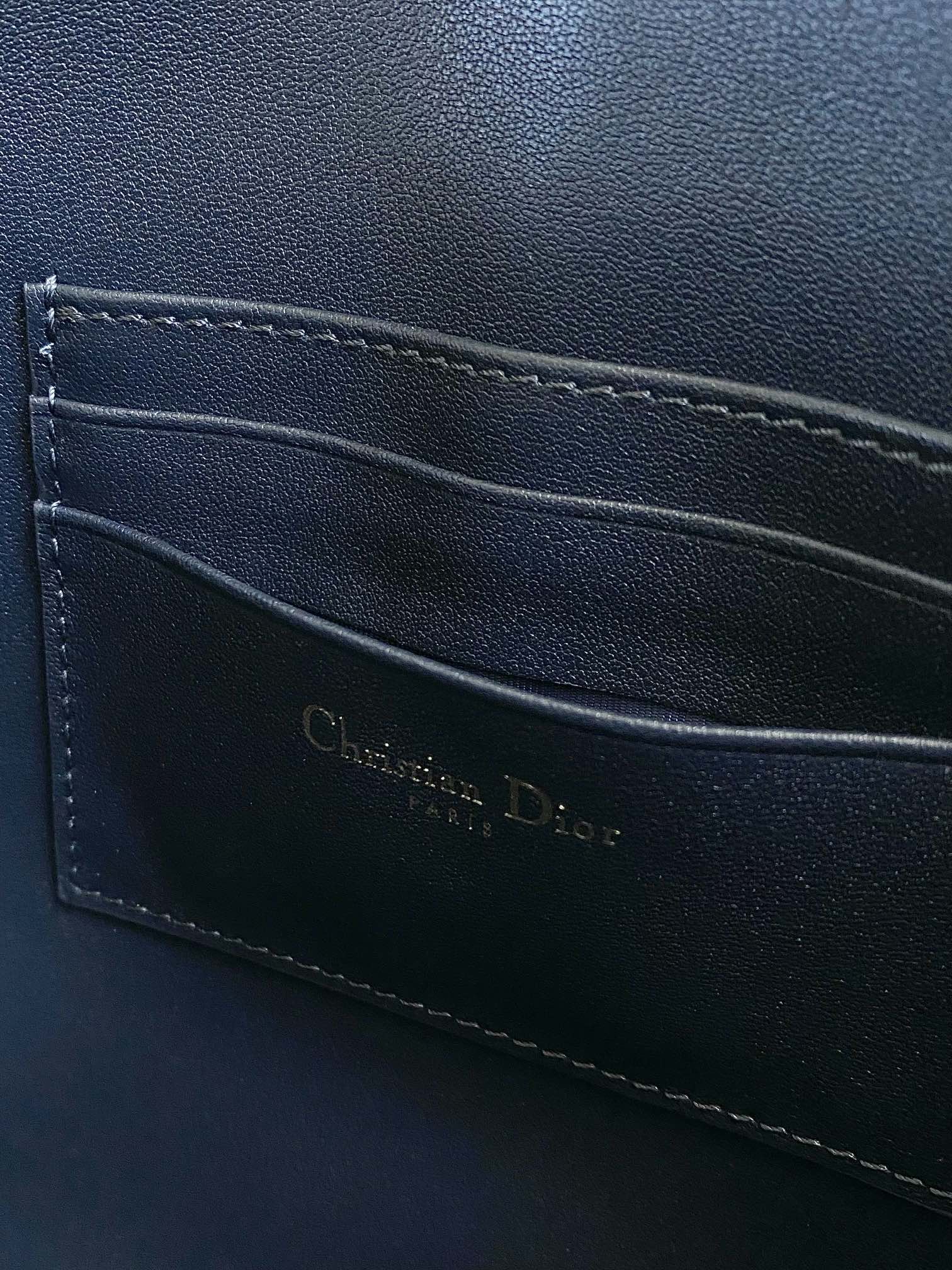 DIOR CD 30 CLUTCH BAG IN BLUE OBLIQUE JACQUARD