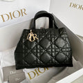 DIOR TOUJOURS 28 BAG IN BLACK LAMBSKIN