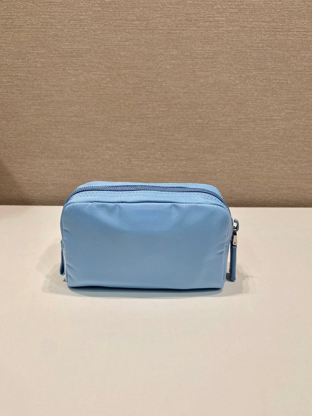PRADA CLUTCH 12 IN CERULEAN BLUE RE-NYLON