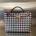 BOTTEGA VENETA MEDIUM ANDIAMO 32 IN RED WHITE CALFSKIN