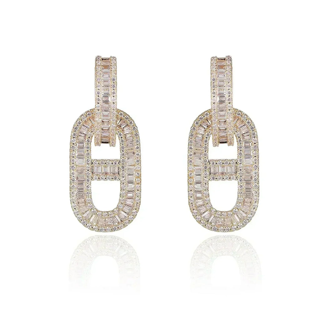 18K Diamonds Hermes Earrings