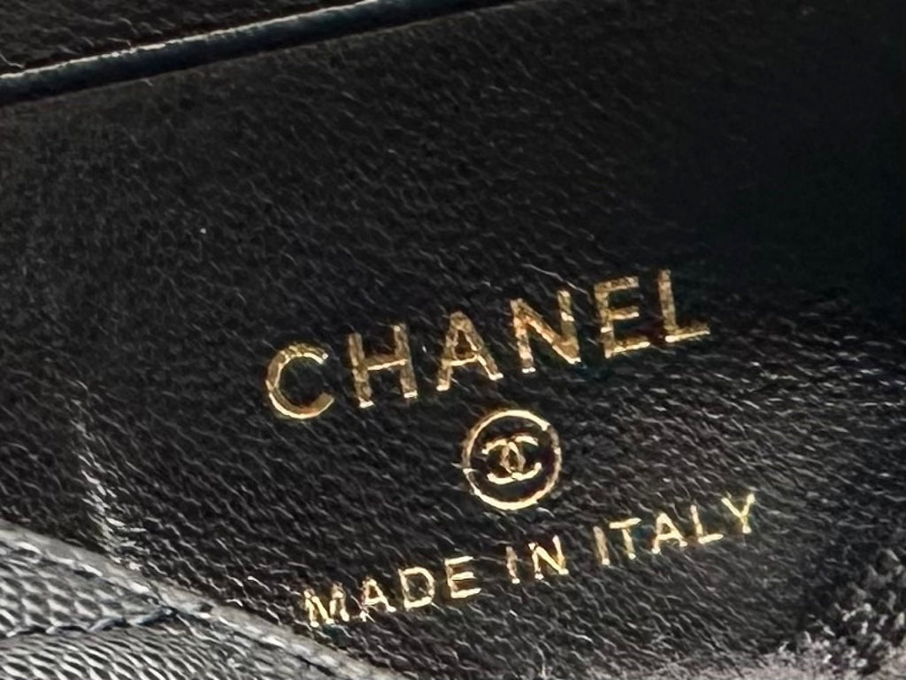 CHANEL 25S KELLY 14.5 CM IN BLACK LAMBSKIN
