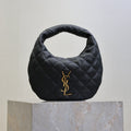 YSL 25S ICARINO 17 IN BLACK QUILTED CALFSKIN GOLD HARDWRE