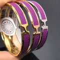 18K Olympe Purple Hermes Bracelet