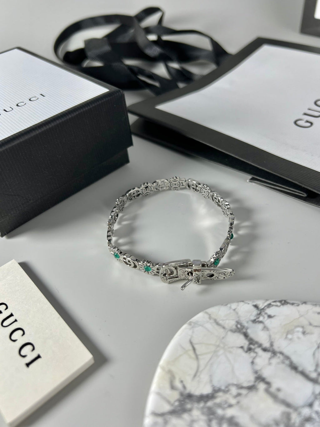 Double Gucci Flowers Bracelet