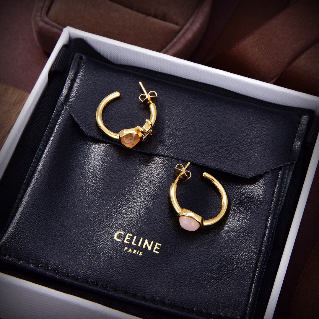 18K Celine Indie Hoops Earrings