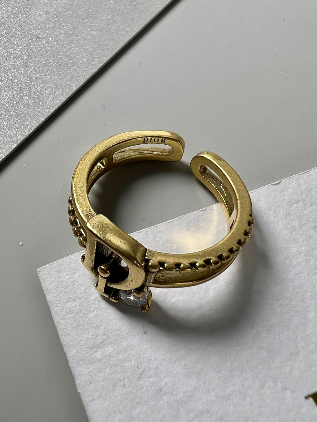 18K Dior Crystal Rings