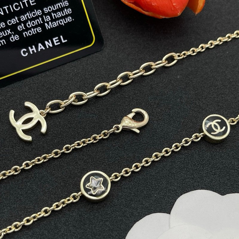 18K  Chanel Star Gold Necklace