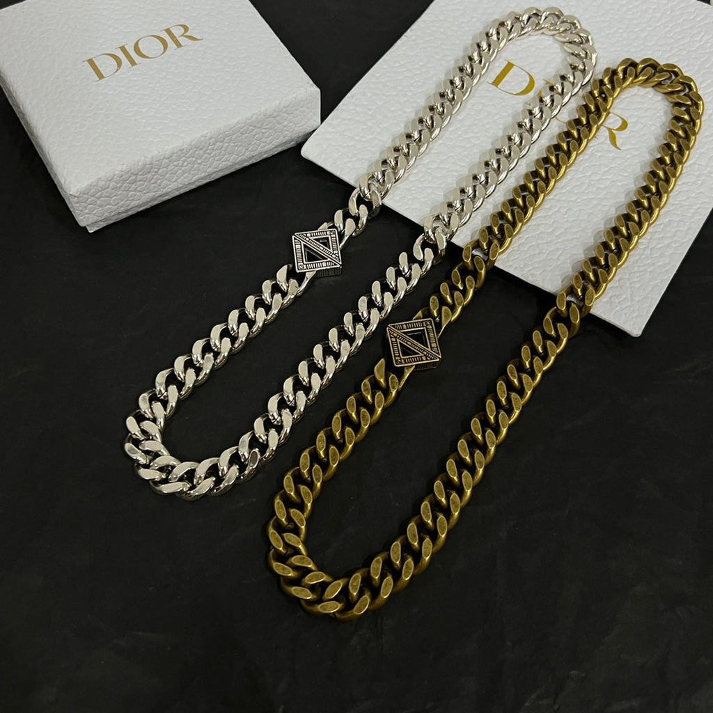 18K Dior Diamond Chain Necklace