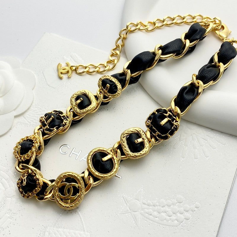 18K  Chanel 2024 Leather Necklace