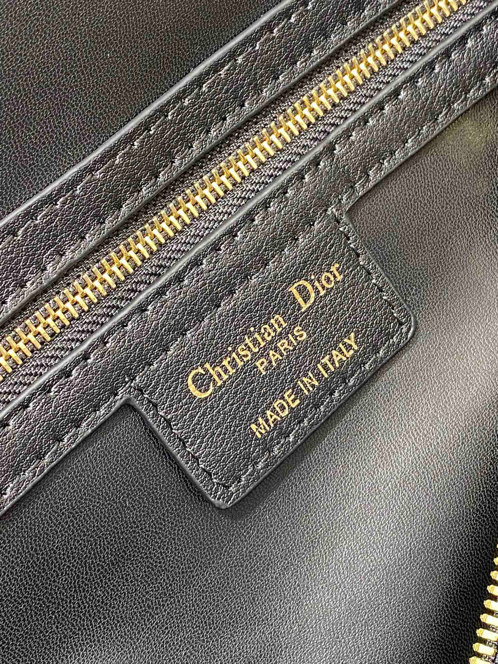 DIOR GROOVE 25 BAG IN BLACK LAMBSKIN