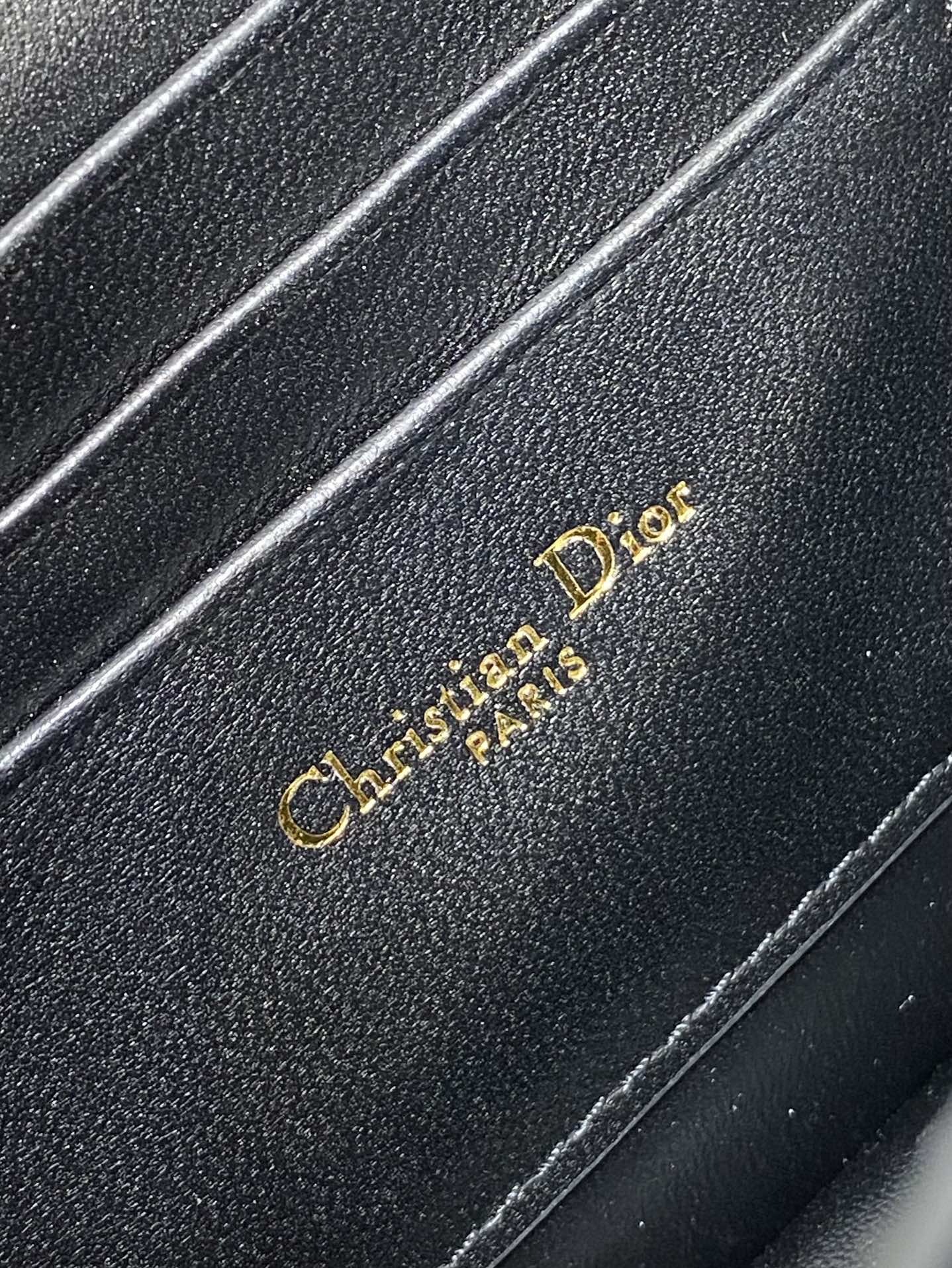 DIOR MISS CARO MINI 17 BAG IN BLACK MACROCANNAGE LAMBSKIN