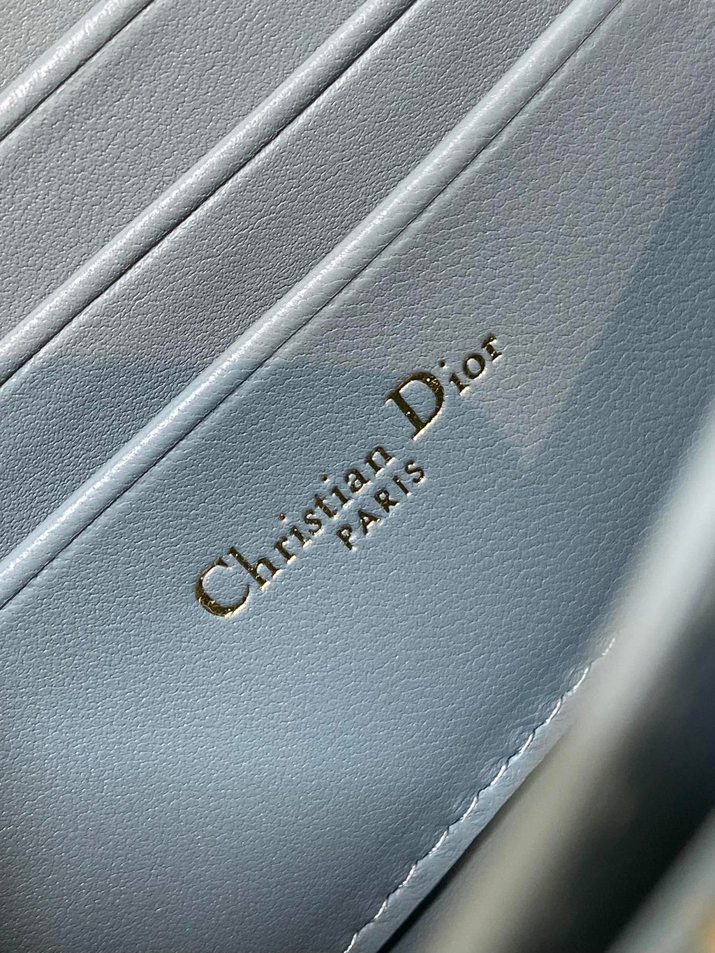 DIOR MISS CARO MINI BAG 17 IN OSLO GREY MACROCANNAGE LAMBSKIN