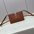 CELINE MINI 18 STRAP POCHETTE IN BRONZE BROWNN SUPPLE CALFSKIN