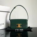 CELINE TRIOMPHE 20 DARK GREEN CALFSKIN