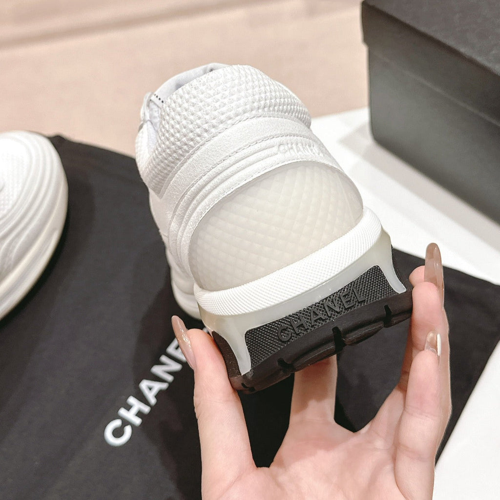 CHANEL Women's White Sneaker Breathable mesh