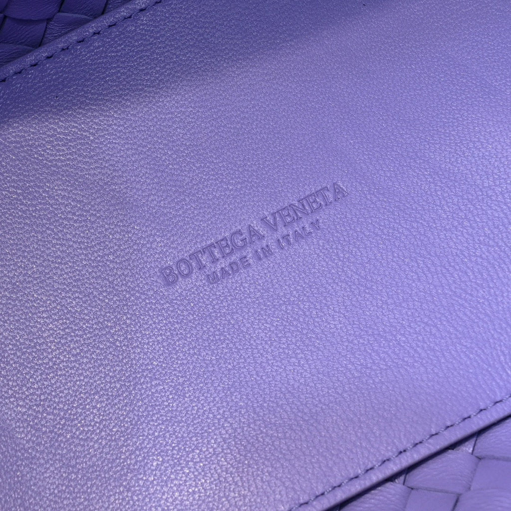 BOTTEGA VENETA Mini Cabat 20cm Purple Lambskin Ghw