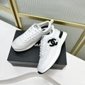 CHANEL SNEAKER IN WHITE SUEDE AND BREATHABLE MESH
