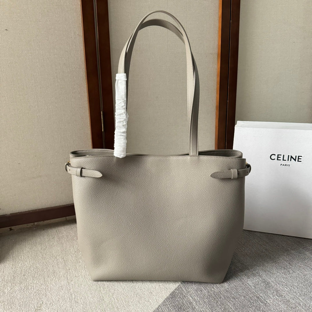 CELINE MEDIUM CABAS ANAÏS CUIR TRIOMPHE 54 IN NOMAD GRAINED CALFSKIN