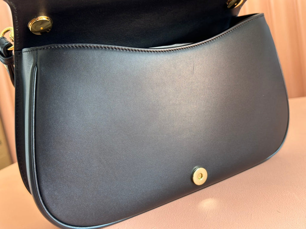 GUCCI 26S BLONDIE BAG 32 IN BLACK CALFSKIN