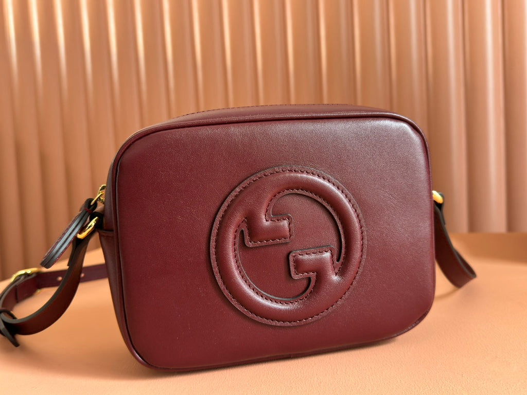 GUCCI BLONDIE SMALL SHOULDER BAG 21 IN ROSSO ANCORA RED CALFSKIN