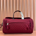 GUCCI SMALL DUFFLE BAG 42 IN ROSSO ANCORA RED  CANVAS