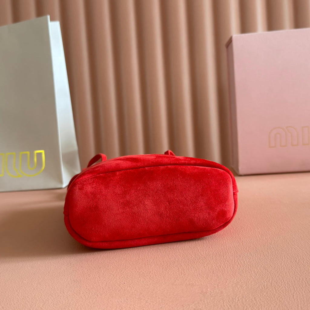 MINI TOTE BAG 17 RED IN NAPPA CALFSKIN