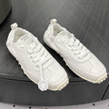 HERMES TRAIL SNEAKER IN WHITE CALFSKIN