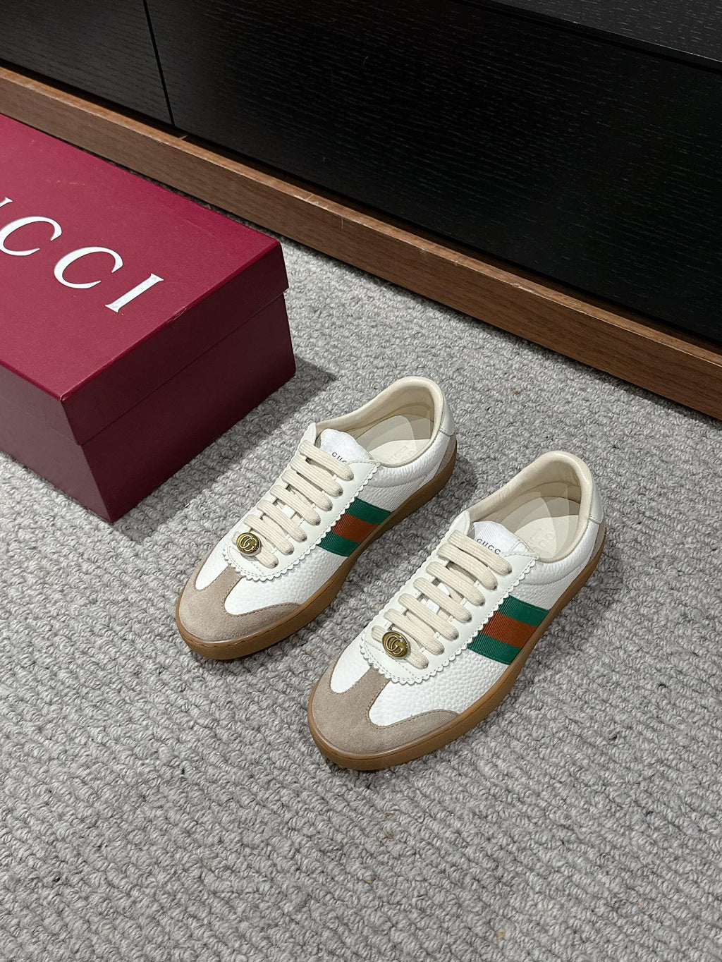 GUCCI & ADIDAS SNEAKER WHITE CALFSKIN