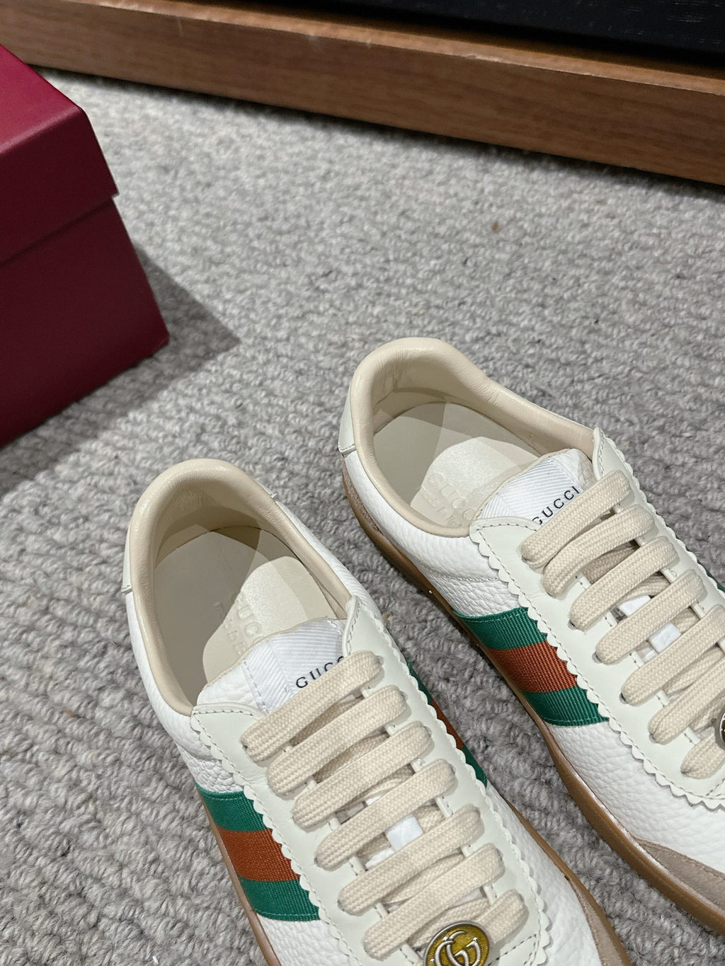 GUCCI & ADIDAS SNEAKER WHITE CALFSKIN