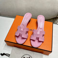HERMES 0ASIS SANDAL LIGHT PINK CALFSKIN SPECIAL