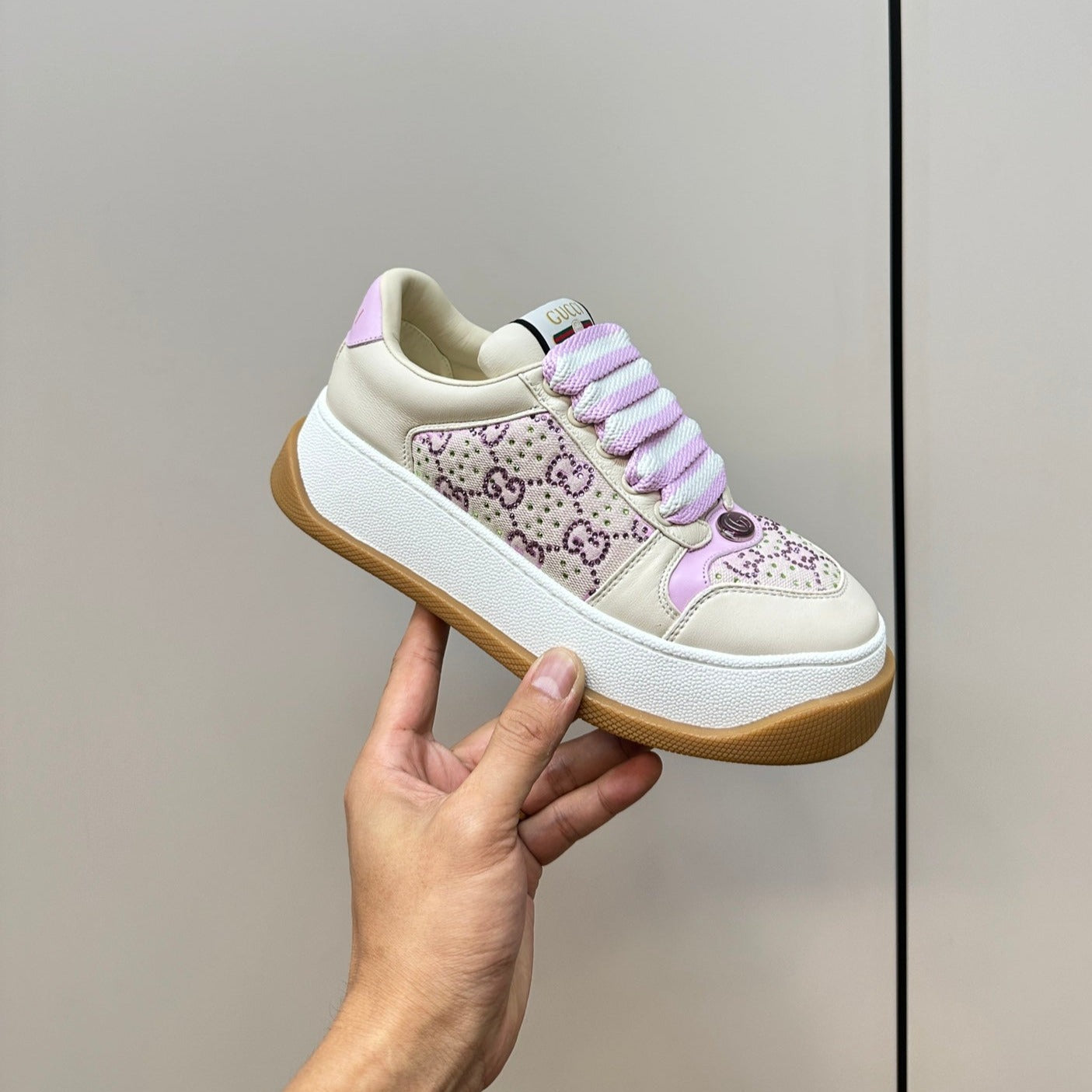 GUCCI Screener Sneaker Pink Blush